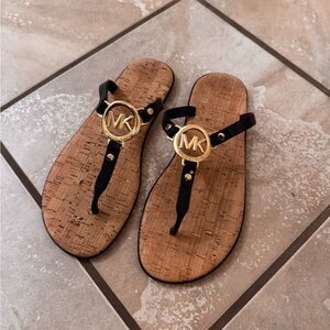 Michael Kors Charm Jelly Flip Flops